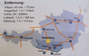 Road Map of Katschberg