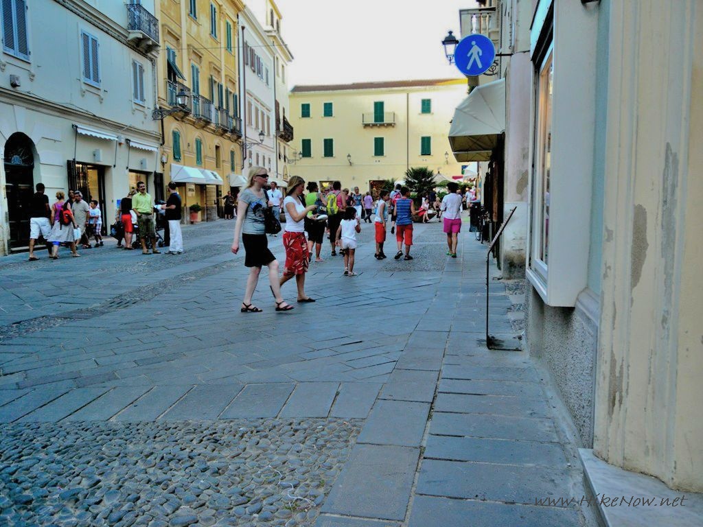 Alghero old town square - Sardinia