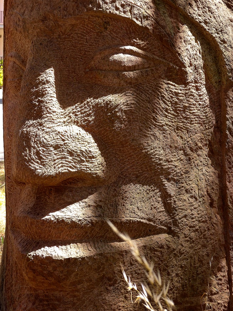 Alghero stone sculpture in the town - Sardinia