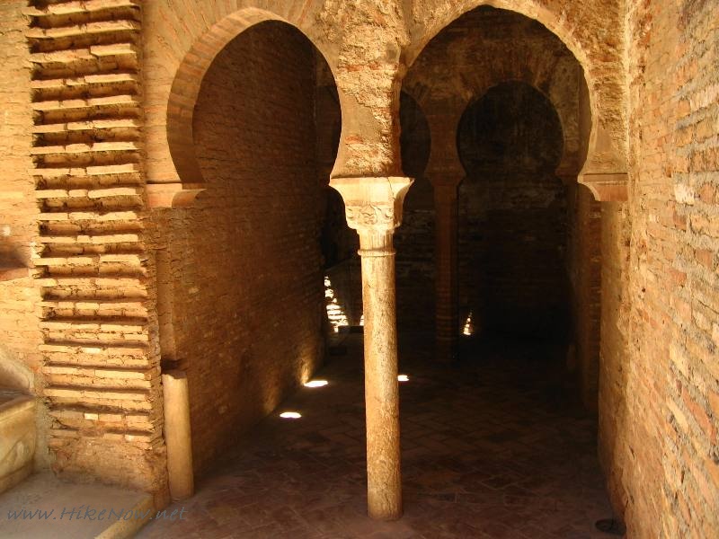 Entrance to the bath (Hammam) were built for the Mosque of the city of the Alhambra, which was found right where the church of Santa Maria de la Alhambra stands today - Granada Spain 