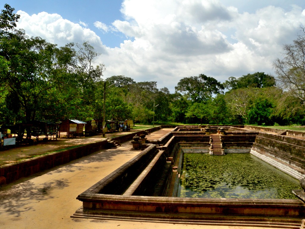 Ancient park in Anuradhapura was created by King Mutasiva (367 - 307 BC), it is called Mahamevn?wa - Sri Lanka 