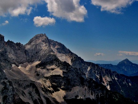 Mt. Kocna from Velika Baba Jezersko Slovenia