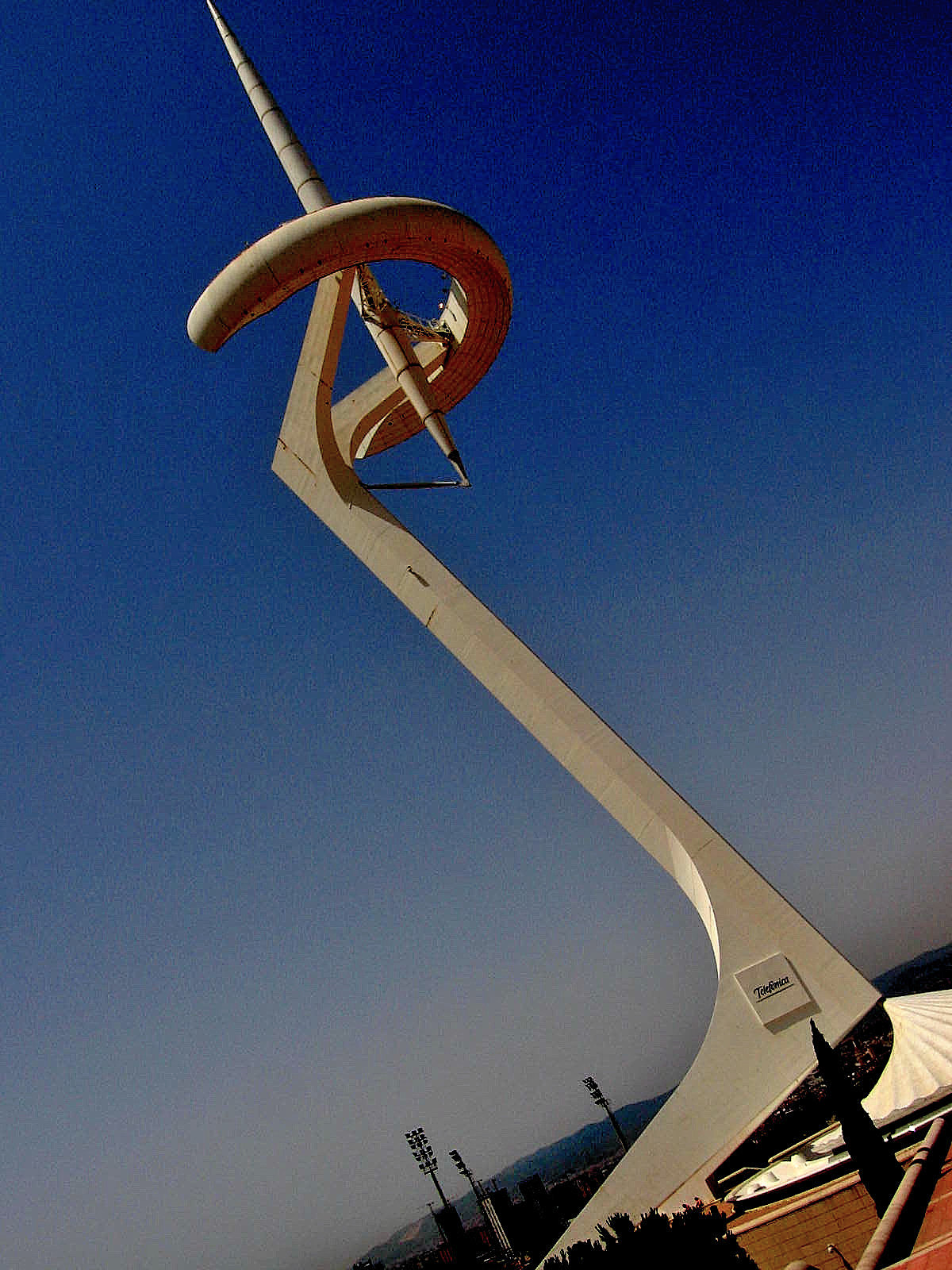 The Montjuic Communications Tower was built to transmit television coverage of the 1992 Summer Olympics Games in Barcelona - Spain 