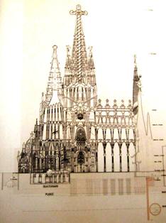 Models of Sagrada familia Barcelona