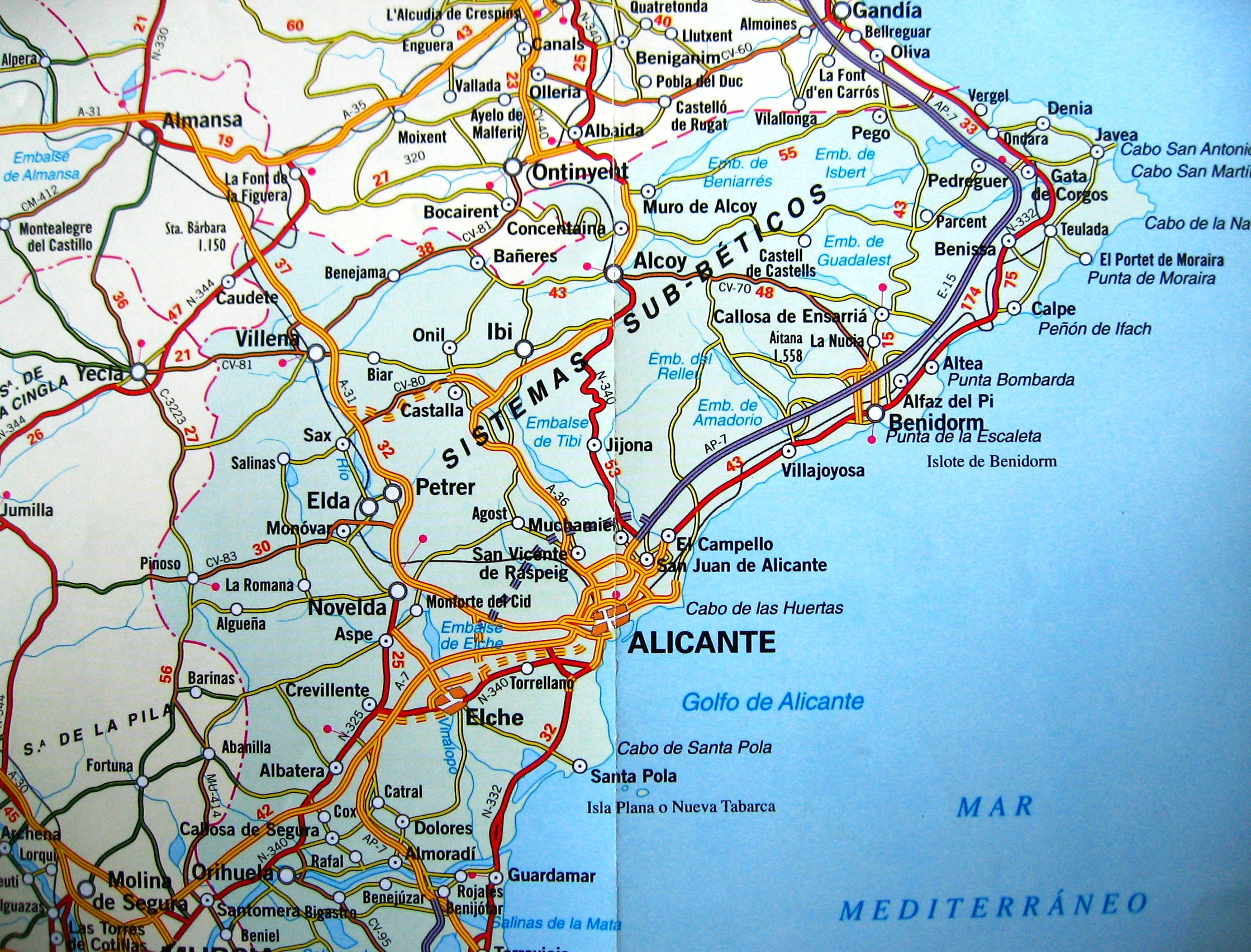 Where is Benidorm on map - Spain 