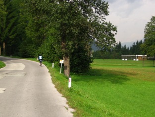 Bicycling Towards Mojstrana village - Slovenia