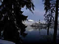Lake Bled island winter