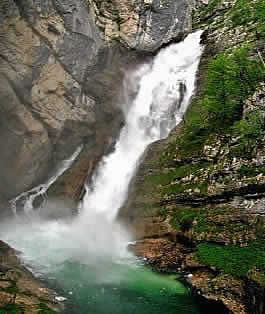 Savica Waterfall near Lake Bohinj