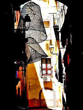 Streets of old part of town Bosa