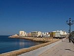 Coast of Cadiz town 