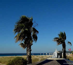 White beach of Poeto beach - Cagliari Sardinia