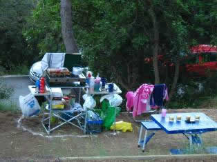 Lets camp in Cala Llevado