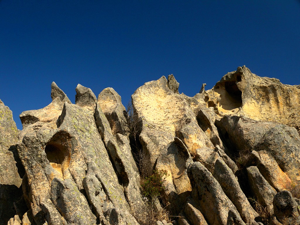 Wind erosion of granite rocks Capo d'Orso - Sardinia 