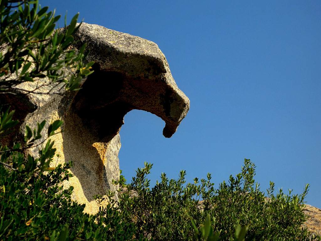 One of the spectacular things to see in Sardinia are Capo d'Orso odd granite shapes cut by the wind - Sardinia