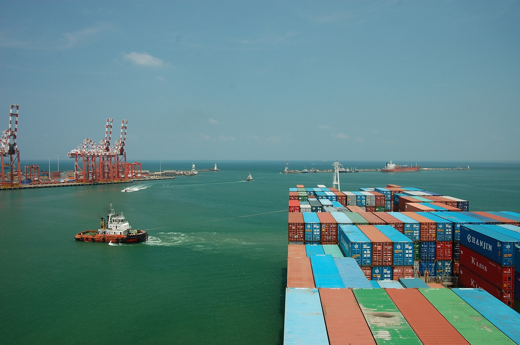 Colombo port is the largest and busiest harbour in Sri Lanka as well as in South Asia - Sri Lanka