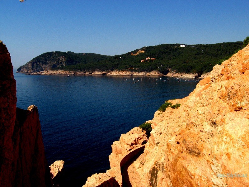 North of Barcelona, the coastline of Costa Brava begins changing into picturesque rugged landscape, Spain 