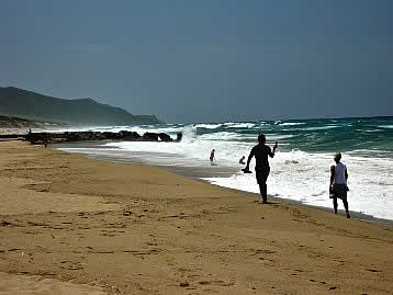 On the beach of Costa Verde