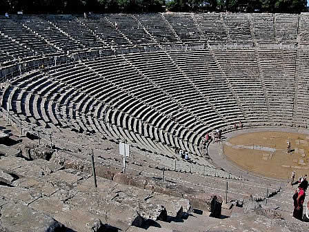 Ancient theatre Epidavros - Greece Archeological site