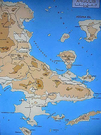 Where is Ancient Epidavros on map - Greece 