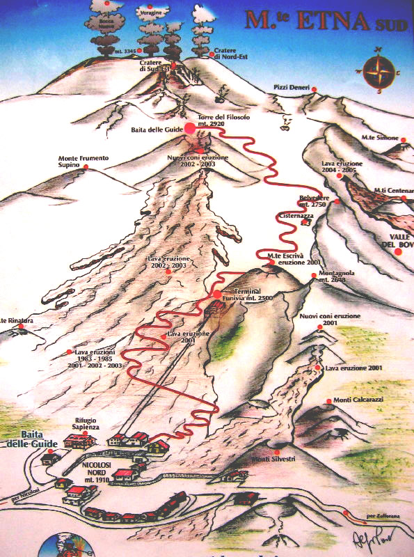 Map Etna
