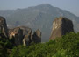 Granite cliffs of Meteora Greece