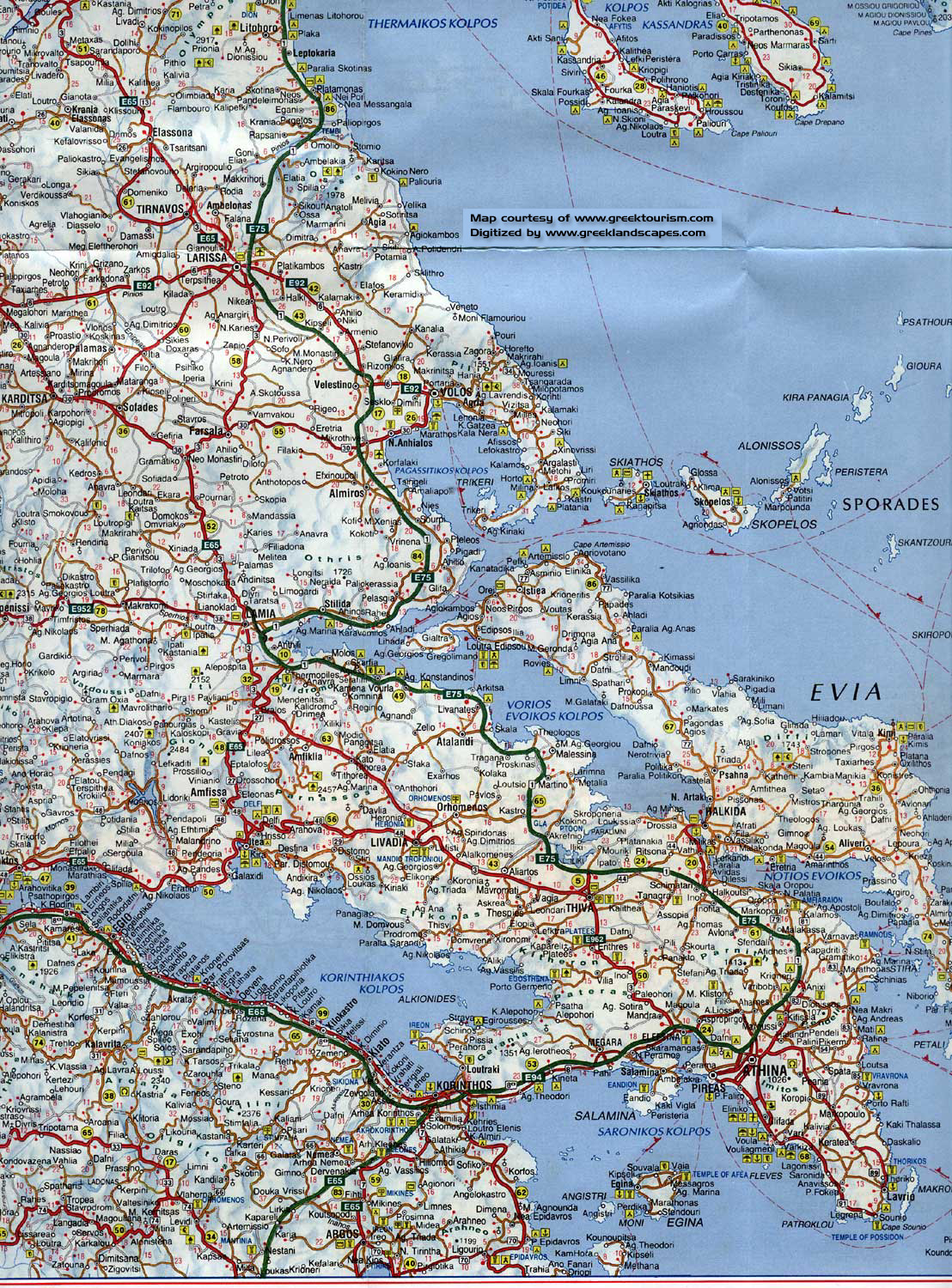 Road map to Greece - Korinthos, Athina 