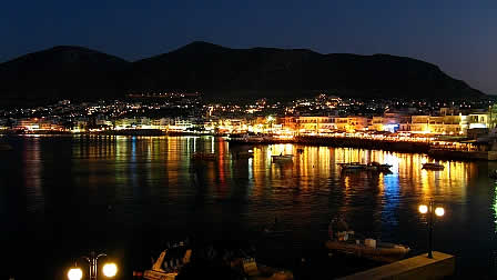 Hersonissos by night -greece