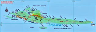 Map of Hvar