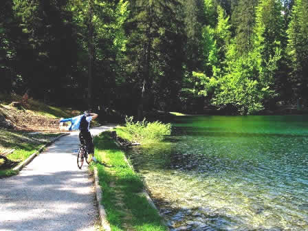 Bicycle trip to Laghi di Fusine Italy