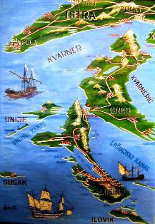 Map of Kvarner