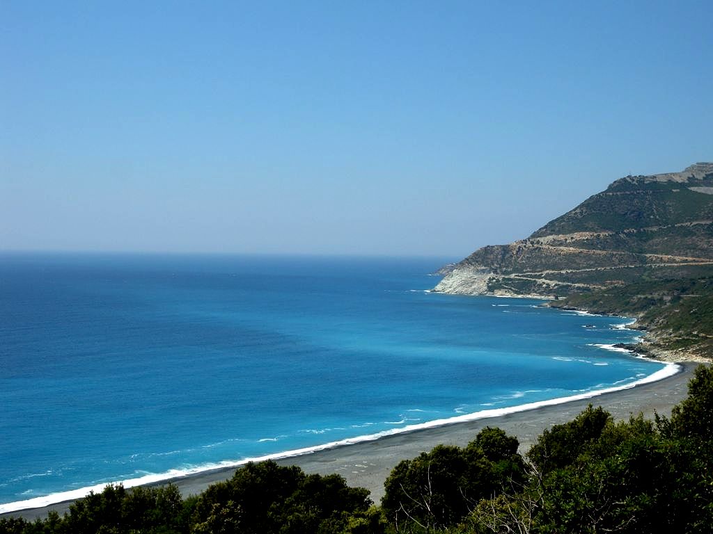 Nonza black beach at Cap Corse - Corsica 
