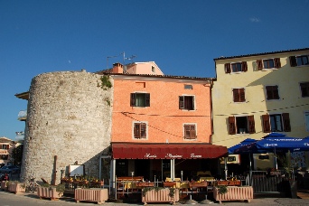 Centre of the town Novigrad Istria Croatia
