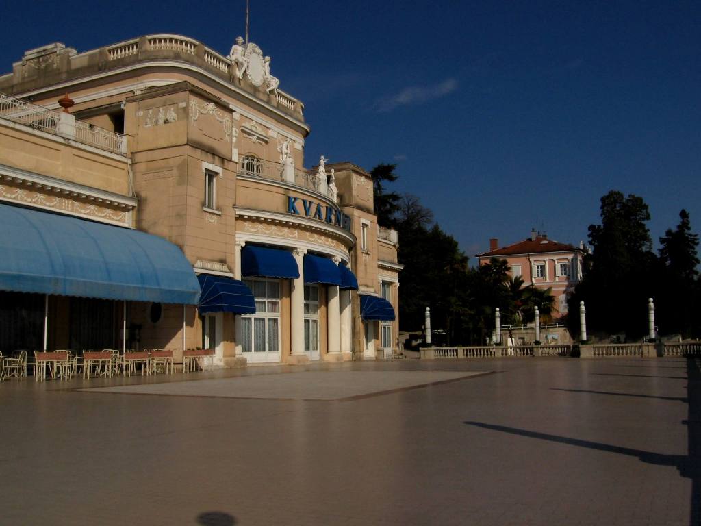 The buildings in Opatija as tourist facilities, hotels, villas, sanatoriums, baths and parks dates back to the year 1882 - Croatia 