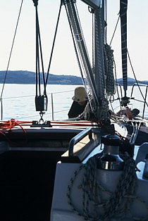 Sailling near Islands of  Croatia