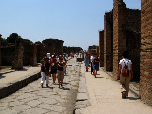 Ancient Pompeii streets