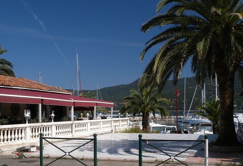 Centre of the Propriano town with marine - Corsica 