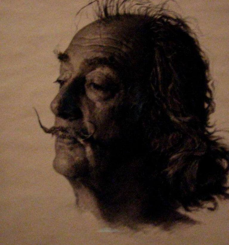 Salvador Dali portrait with its famous mustache - Figuere, Spain 