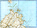 Road map of Costa Smeralda - Sardinia