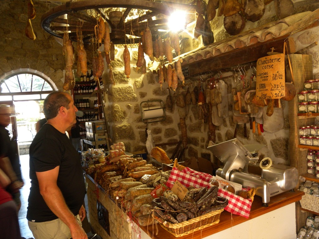 Salami shop in Sartene - Corsica 
