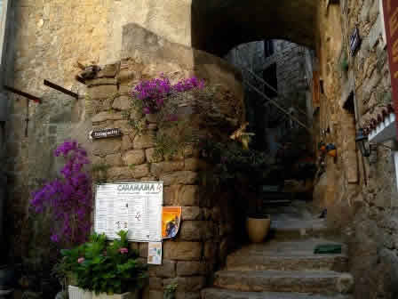 Sartene Corsica - old town streets