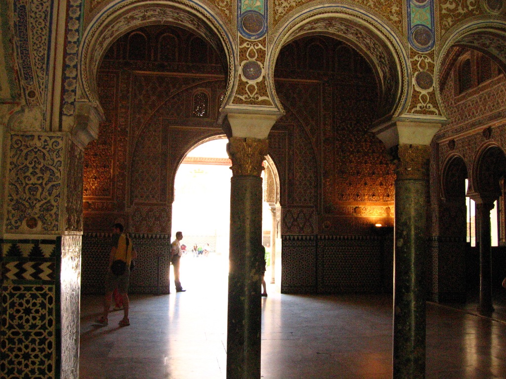Alcazar of Seville was built in the 14th century, on the site of the 10th century Moorish palace, by King Peter 1 - Spain 