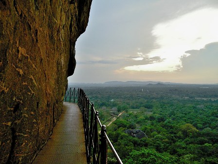 Balcony of Sigiriya rock