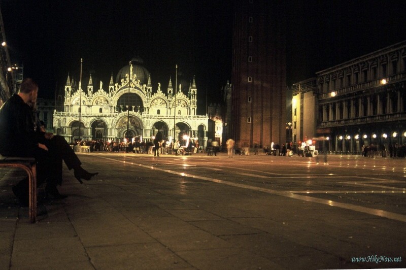 Evening stroll in Venice - St. Mark square - Italy 