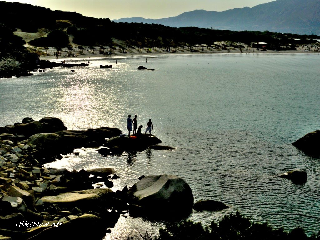 Sunbathing on beaches of Villasimius - Sardinia Italy 