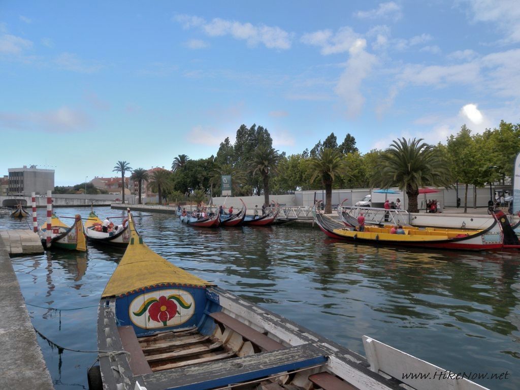 Aveiro - the tours of the canals and Ria de Aveiro go on traditional seaweed boats called Moliceiros - Portugal