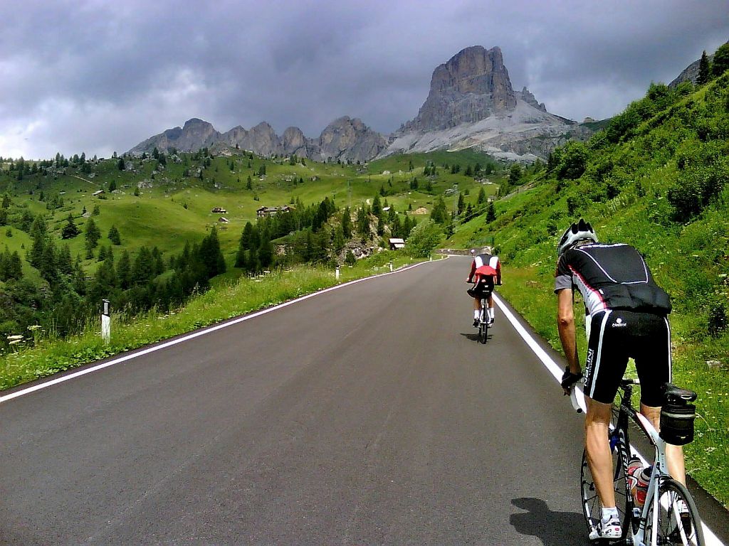 Cycling across dramatic landscape of Dolomites is a dream of any serious cyclist - Italy