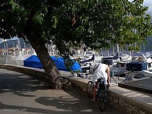 Explorin Korcula island by bike