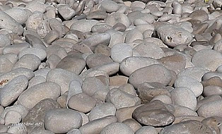Bili Zal pebbles in Lumbarda, Korcula