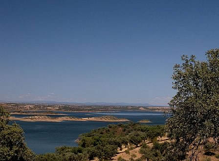 Guadiana river - artificial lake - Portugal