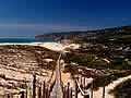 Praia do Guincho beach and dunes is located about thirty kilometers north of Lisbon - Portugal